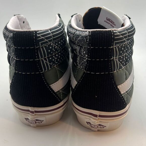 Vans SK8-Hi "quilted" leopard patchwork 38 DX high top sneakers NEW women 6.5 - Picture 3 of 6